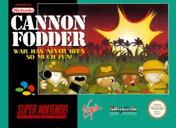 Cannon Fodder (Europe) box cover front